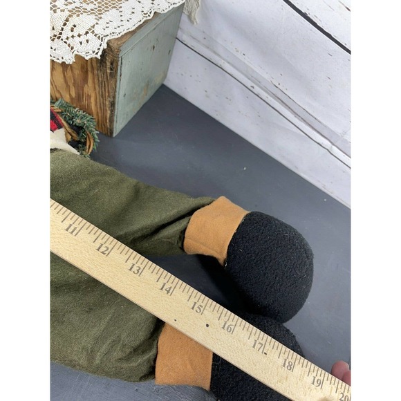 Winter Bear Push Felt Fleece Weighted Shelf Sitter Holding Wreath Joann Store - Picture 6 of 7